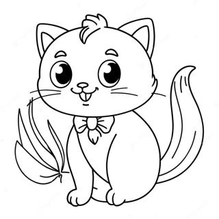 Banana Cat Coloring Pages