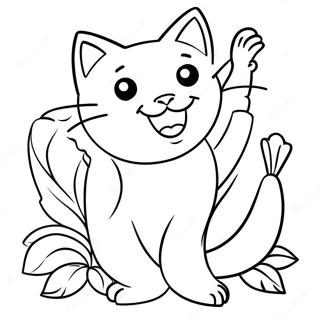 Banan Katt Målarbilder