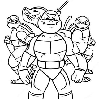 TMNTs Opstigning Farvelægningsside | Stigningen af TMNT malebog