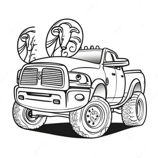 Ram Truck Coloring Page | Ram Truck coloring page