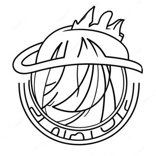 Miami Heat Logo Coloring Page | Miami Heat coloring page