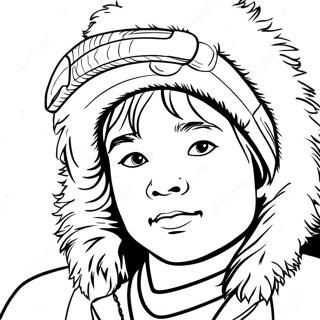 Eskimos Coloring Page | Eskimos coloring page