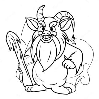 Krampus Coloring Page | Krampus coloring page