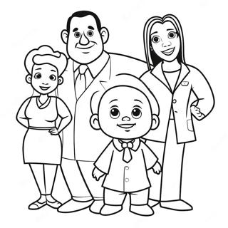 Proud Family Characters Coloring Page | Proud Family coloring page