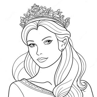 Snow Princess Coloring Page | Snow Princess coloring page