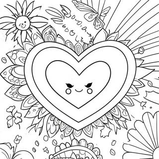 Page à colorier Dieu aimant | Page de coloriage Attributs de Dieu