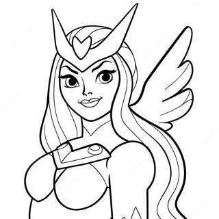 She Ra Halaman Mewarnai