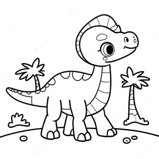 Cute Baby Therizinosaurus Coloring Page | Therizinosaurus coloring page