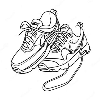 Air Max Sneakers Coloring Page | Air Max coloring page