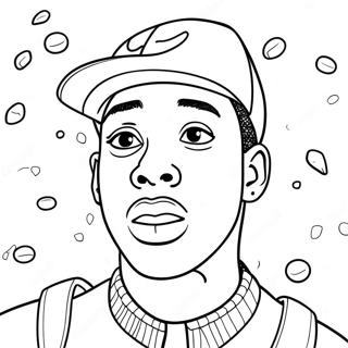 Tyler the Creator Coloring Page | Tyler the Creator coloring page
