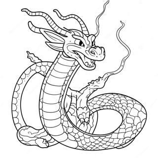 Shenron Dragon Coloring Page | Shenron coloring page