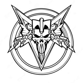 Metallica Logo Coloring Page | Metallica coloring page