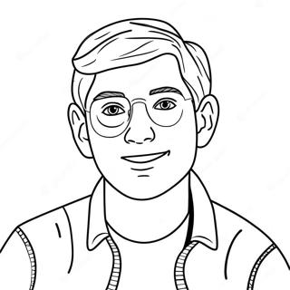 YouTuber Coloring Page | YouTuber coloring page