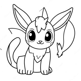 Glaceon Coloring Page | Glaceon coloring page