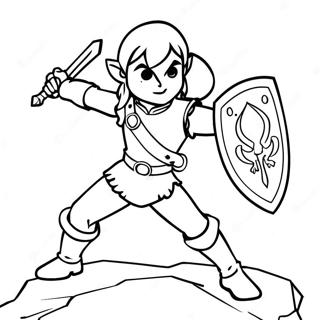 Zelda Lacrime Del Regno Pagine da Colorare