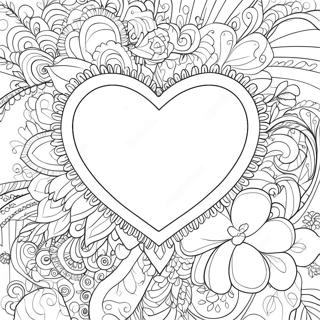 Valentines Heart Coloring Page | Valentines Heart coloring page