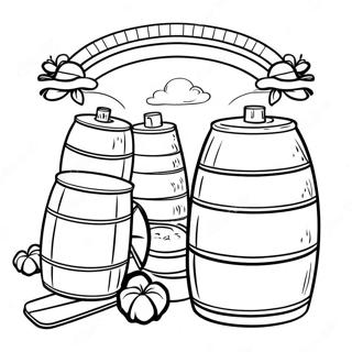 Bourbon Distillery Coloring Page | Kentucky coloring page