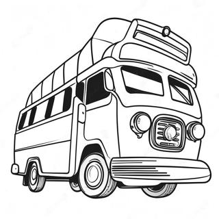 Colorful Jeepney in the Philippines Coloring Page | Philippines coloring page