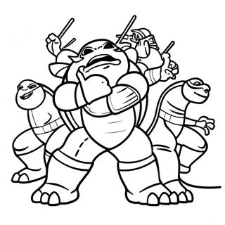TMNT 2012 Coloring Page | TMNT 2012 coloring page