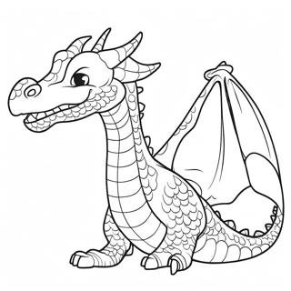 Fire Breathing Dragon Coloring Page | Fire coloring page