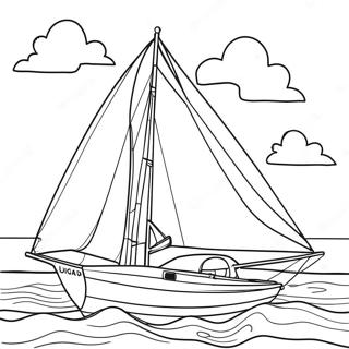 Sailboat Coloring Page | Sailboat coloring page