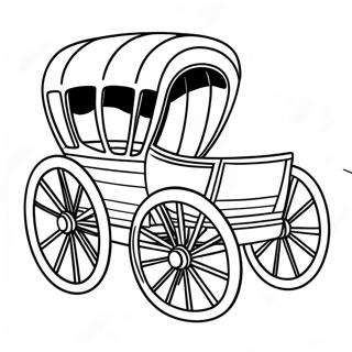Oregon Trail Wagon Coloring Page | Oregon Trail coloring page