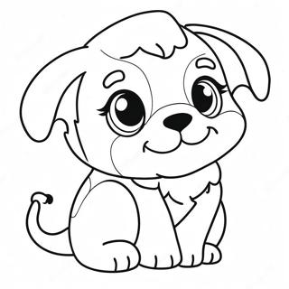 Cute BSD Puppy Coloring Page | BSD coloring page