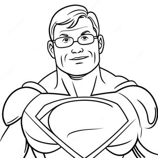 Superhero Dad Coloring Page | I Love My Dad coloring page