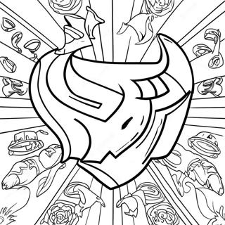 Houston Texans Logo Coloring Page | Houston Texans coloring page