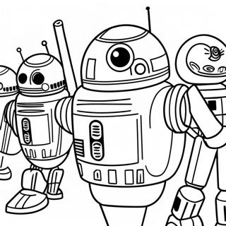 Clone Wars Droid Army Coloring Page | Clone Wars coloring page
