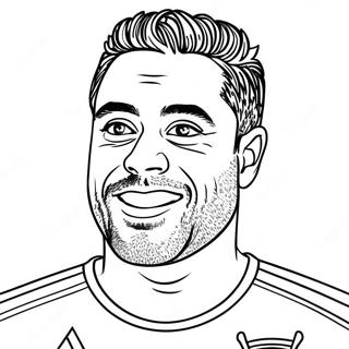 Xavi Coloring Page | Xavi coloring page