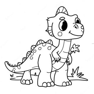 Dinosaur Valentines Coloring Page | Dinosaur Valentines coloring page