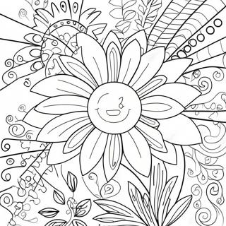 Super Easy Flower Coloring Page | Super Easy coloring page