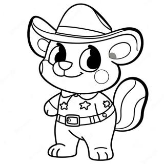 Sheriff Callie Coloring Page | Sheriff Callie coloring page