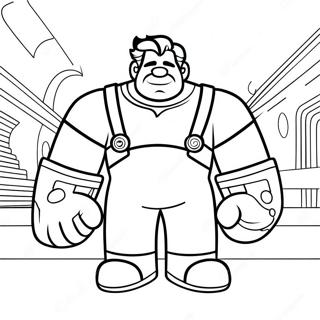 Wreck It Ralph Coloring Page | Wreck It Ralph coloring page