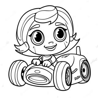 Vanellope von Schweetz Racing Coloring Page | Wreck It Ralph coloring page