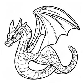 Page à colorier des ailes de feu Seawing | Page de coloriage Ailes de feu Seawing