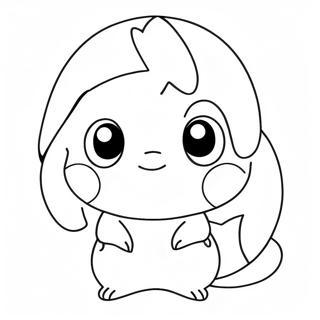 Chibi Pokemon Coloring Page | Chibi Pokemon coloring page