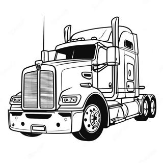 Kenworth Truck Coloring Page | Kenworth Truck coloring page