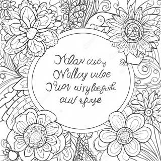 Inspirational Bible Verses Coloring Page | Bible for Adults coloring page