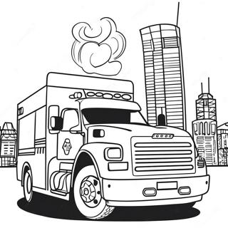 911 Emergency Vehicle Coloring Page | 911 coloring page