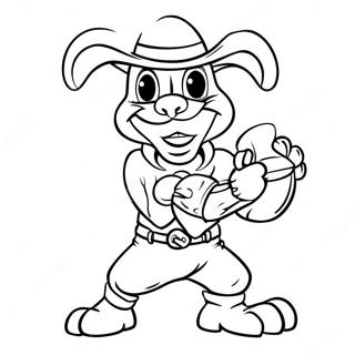 Notre Dame Fighting Irish Mascot Coloring Page | Notre Dame coloring page