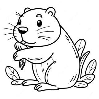 Beaver Coloring Page | Beaver coloring page