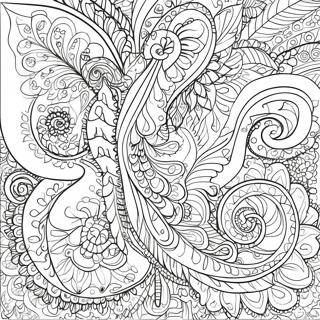 Intricate Paisley Design Coloring Page | Paisley coloring page