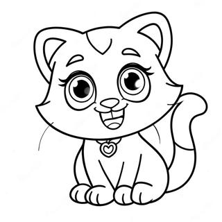 Talking Angela Coloring Page | Talking Angela coloring page