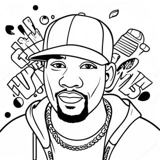Hip Hop Coloring Page | Hip Hop coloring page