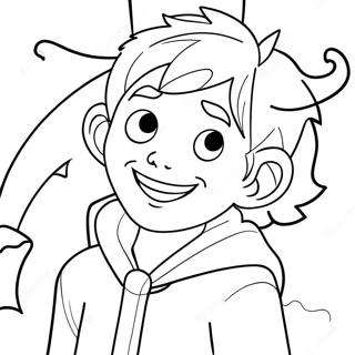 Charming Jack Frost Coloring Page | Jack Frost coloring page