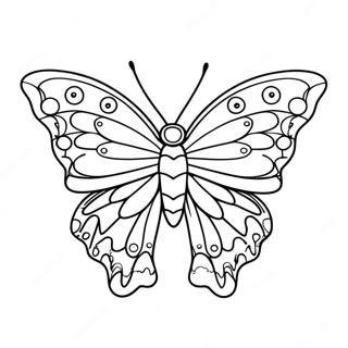 Colorful Silkwing Butterfly Coloring Page | Silkwing coloring page