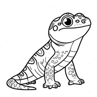 Leopard Gecko Coloring Page | Leopard Gecko coloring page