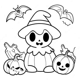 Bobbie Goods Halloween Färgläggningssida | Bobbie Goods Halloween målarbild